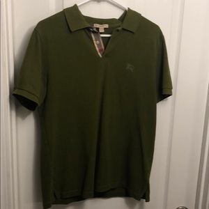 Green Burberry Polo